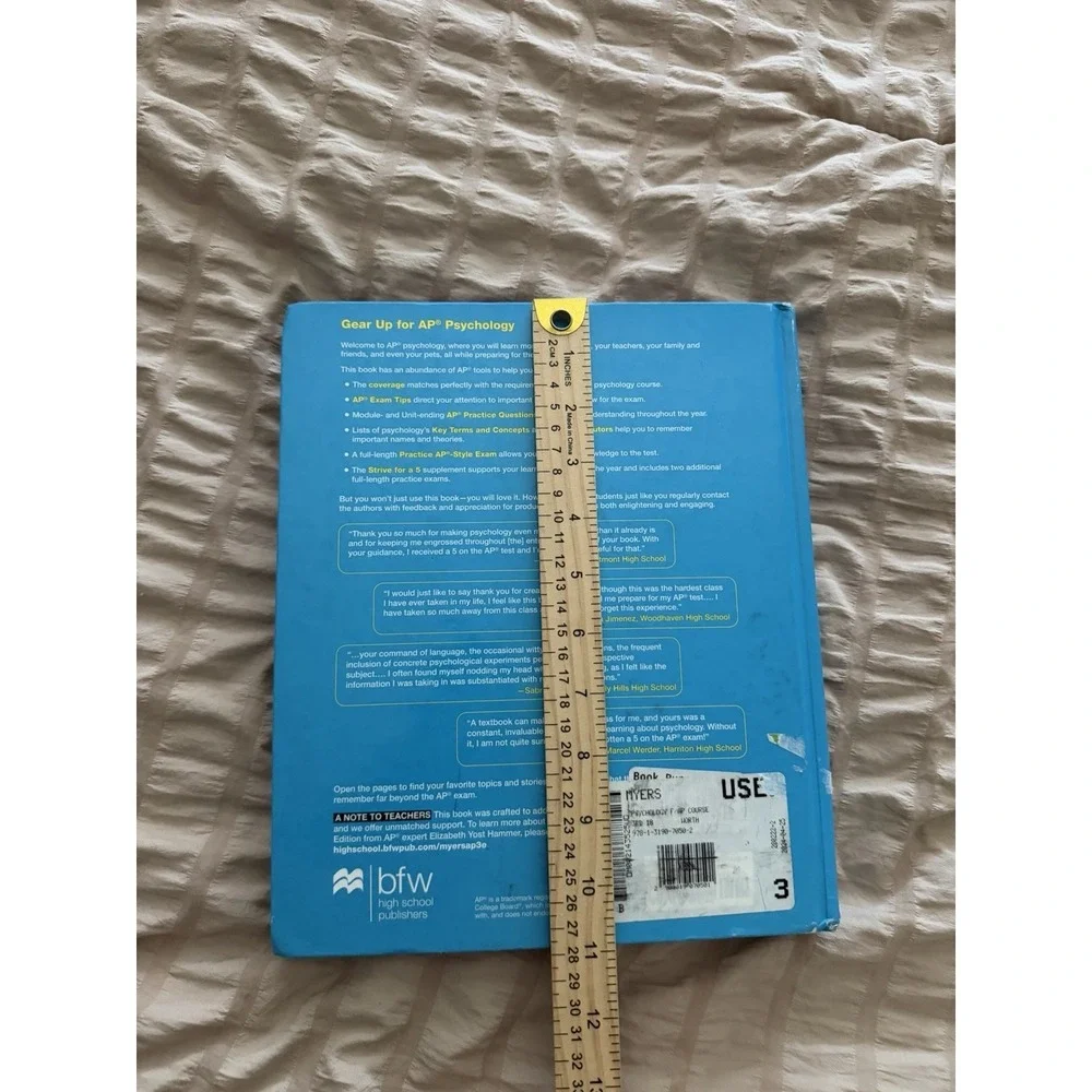 Myer's Psychology for the AP COURSE - 3rd Edition Hardback book